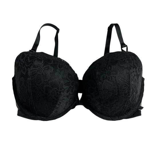Victoria's Secret Pushup Black Lace Underwire Bra  34DDD  Convertible - Picture 3 of 11